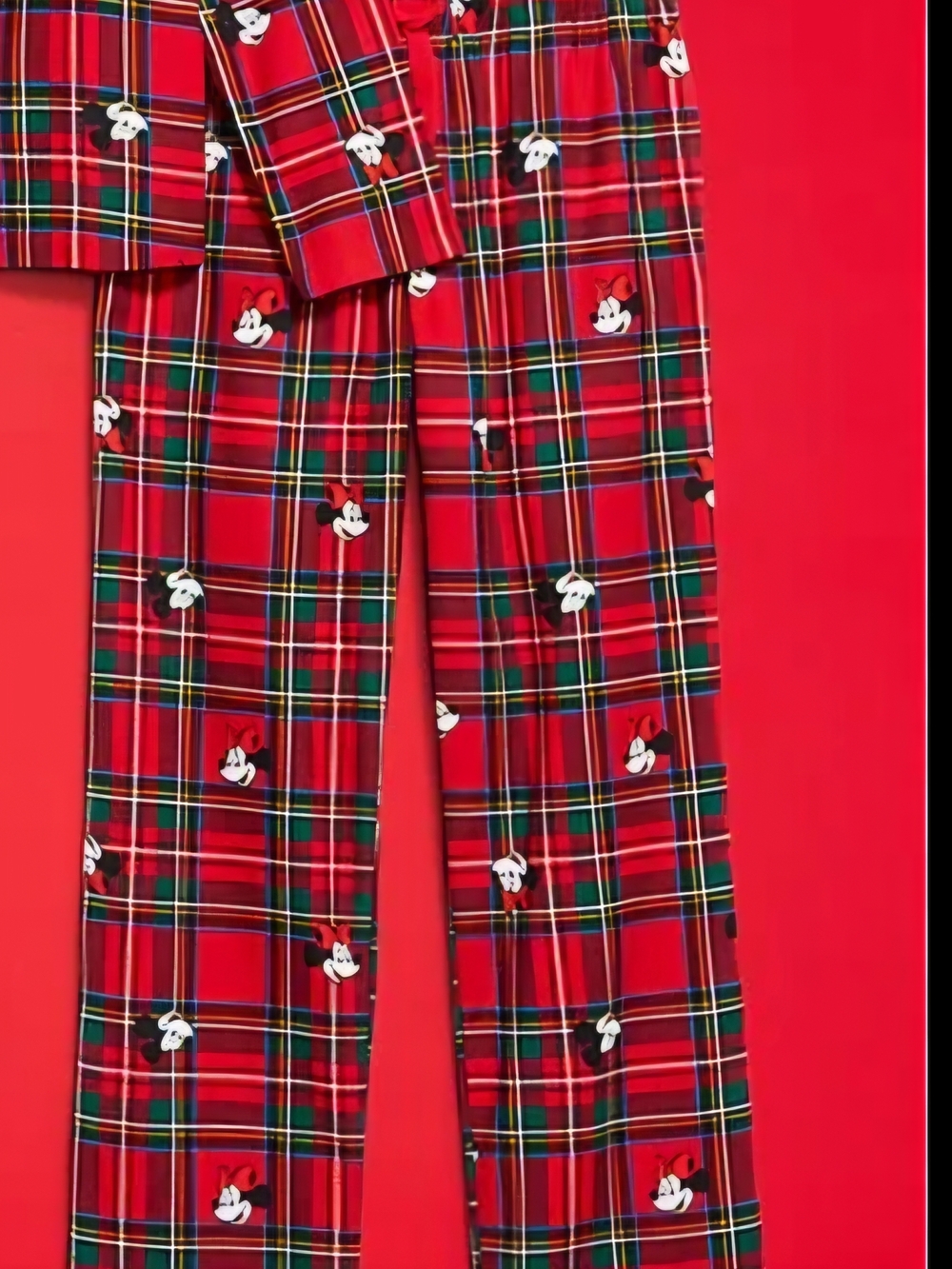 Disney Plaid Minnie Mouse Pajama Bottoms